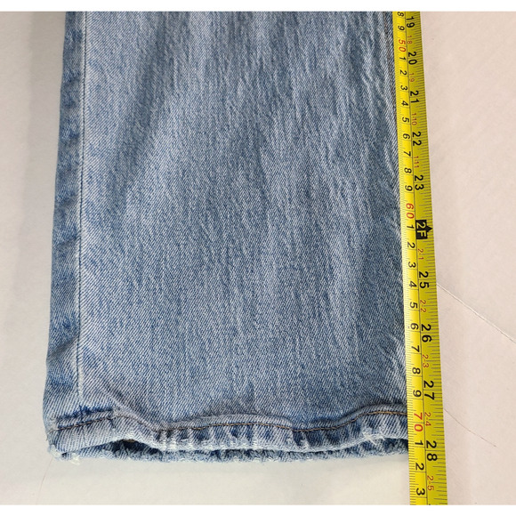 J CREW 90's Classic Straight Leg Jeans 26 High Rise Blue Light Wash 28 Inseam - Picture 11 of 11